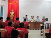 Bóng đá anh, ngoại hạng anh, lịch thi đấu euro 2012, Lãnh đạo VFF động viên ĐT U19 QG 